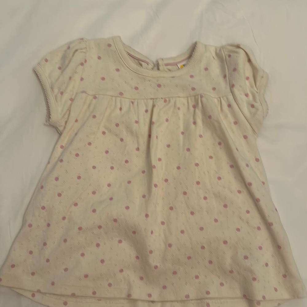 Mini Boden polka dot tee